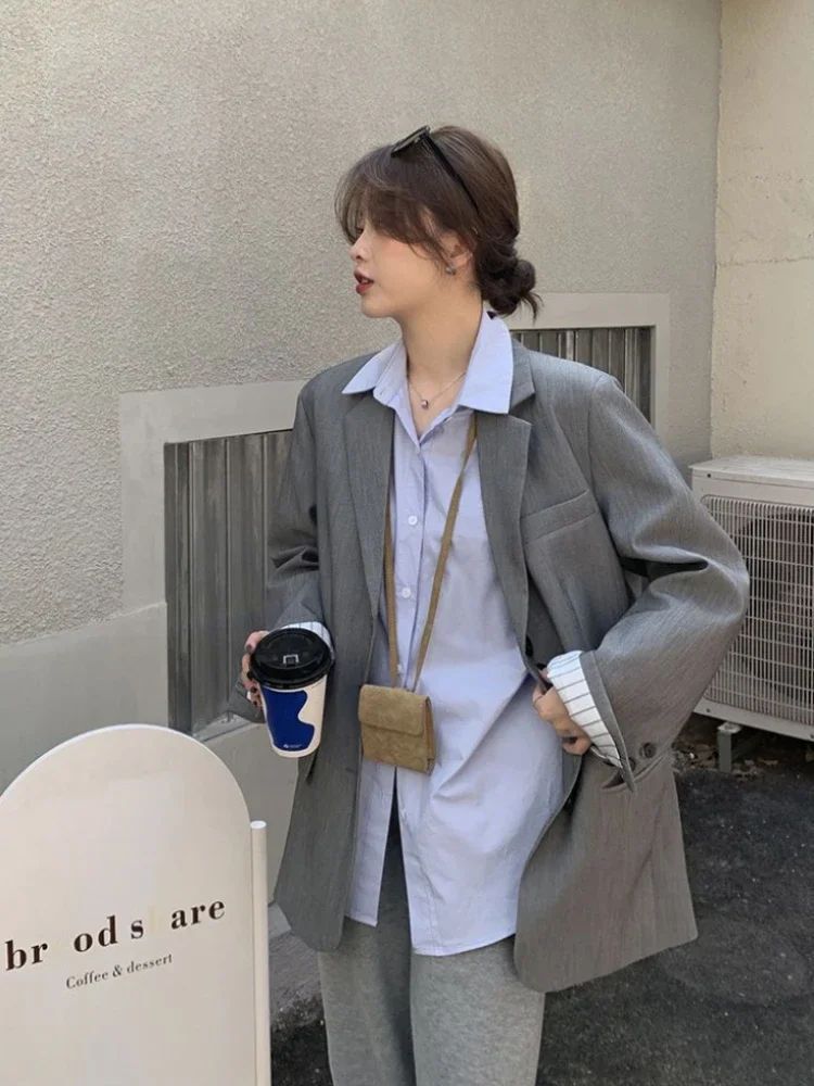 قمصان نسائية عالية الشارع Harajuku غير رسمية تناسب كل مباراة ناعمة فضفاضة متينة بلوزات Mujer بلوزات كورية جديدة بمزاج ربيعي أنيق