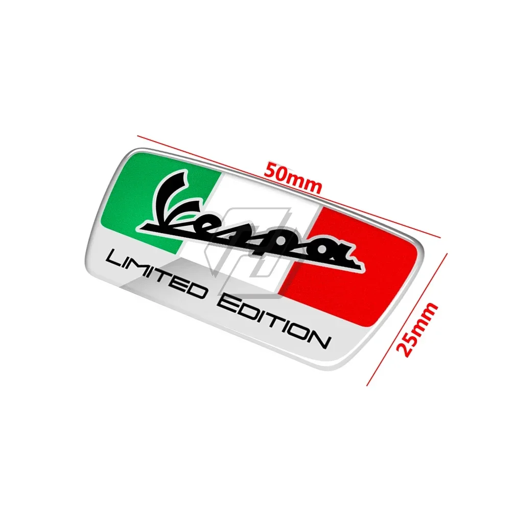 Pegatina de resina 3D para Vespa GTS 250 300 300ie Sprint Primavera 50 125 150, calcomanías de edición limitada italiana