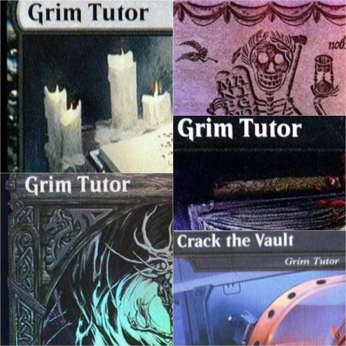

"Grim Tutor" High Quality TCG Magical Proxy Cards Game Proxy Gathering Board Playing Game Trading Cards