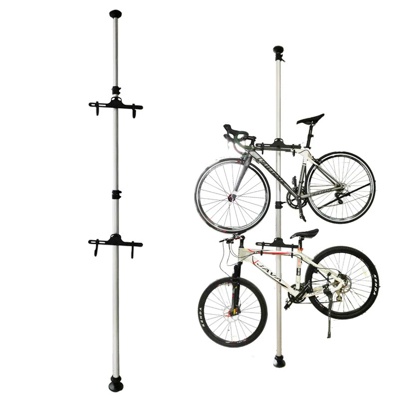 

【Hot】Custom Hot Indoor Bicycle Floor Repair Stand Double Layer Bike Vehicle RackAluminum Alloy Hook for Road Bike