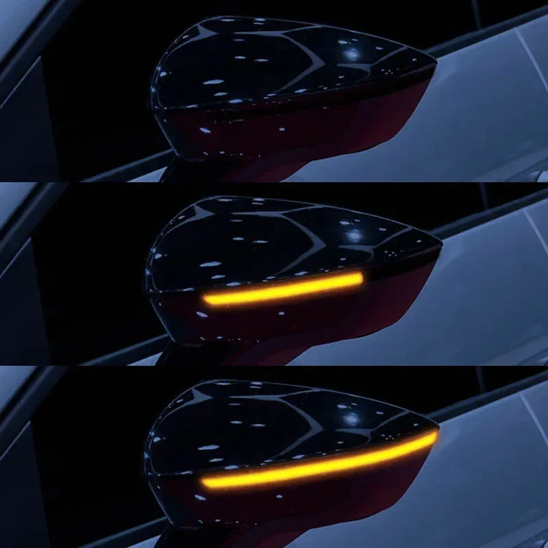 2 قطع ديناميكية LED بدوره إشارة الجانب مرآة مؤشر ضوء متسلسل الوامض لمقعد ليون Mk3 5F إيبيزا Mk5 KJ Arona 2018