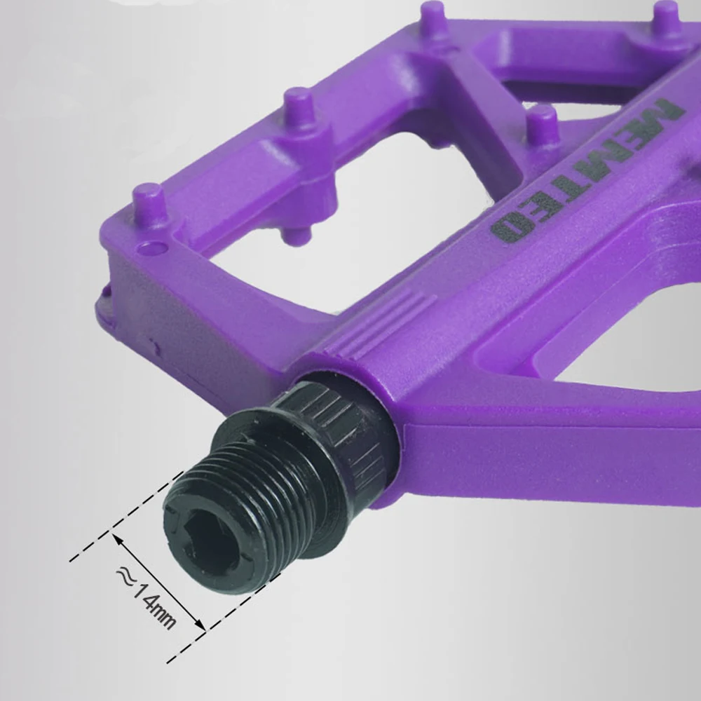 Ultraleichtes Economy-Modell Doppel-DU-Lager Fahrradpedale aus Nylon mit Reflektorstreifen für MTB und Rennräder – Detail 8