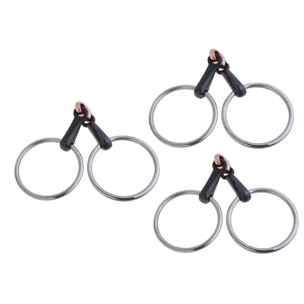 Stainless Steel Snaffle Bit Horse Bit Jewelry Mouth Snack for Horses for Stable Equipment