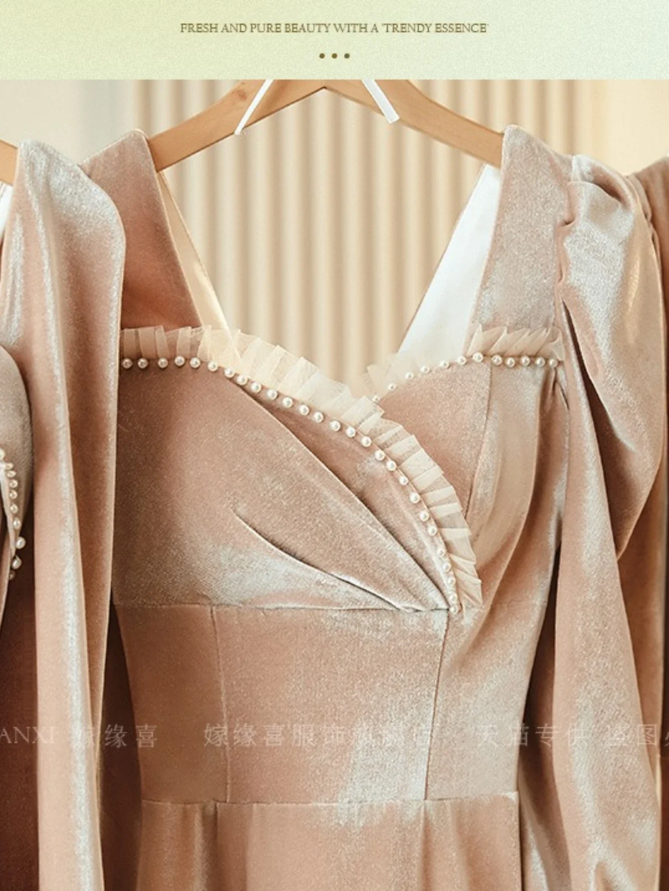 Elegant V-Neck Satin Bridesmaid Dresses Long Sleeves A-Line Evening Party Cocktail Gown Bride Maid Dress Maid of Honor Dress