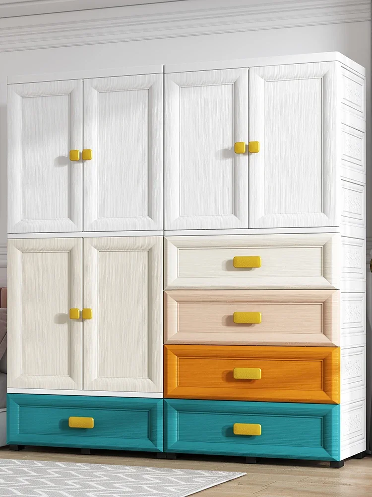 

70cm Extra Large Children's Wardrobe Bedroom Baby Clothes Storage Storage Cabinet Hanging Wardrobe