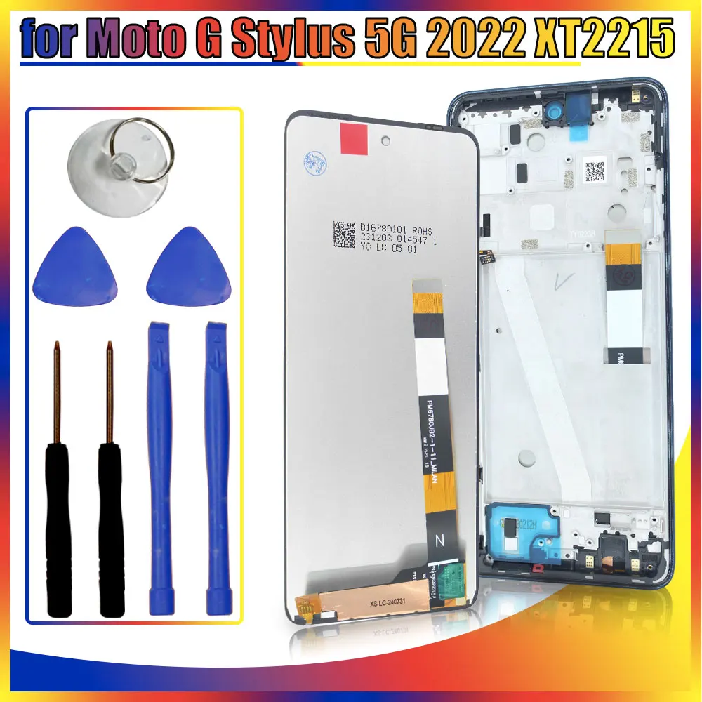 

New for Motorola Moto G Stylus 5G 2022 LCD Display XT2215-1 Touch Screen Digitizer Assembly For Moto G Stylus 5G 2022 XT2215-4