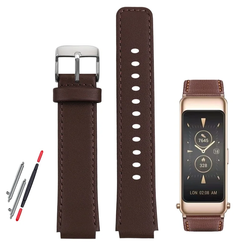 For Huawei Bracelet B6 Strap B6 Universal B7 Leather Strap b7 Generation Watch Band Female Watch Chain Male Leather Strap