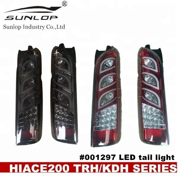 HotSUNLOP Hiace Accessories KDH 200 Body Parts #001297 Tail Light LED Commuter Van Hiace200  Parts Hiace Tunning