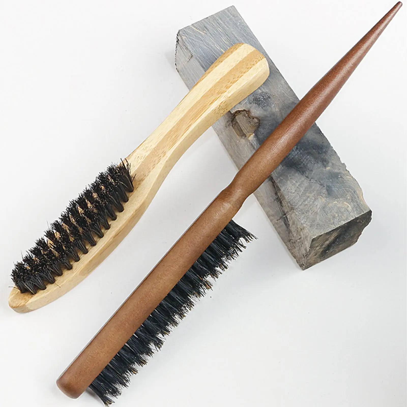 Nylon Teasing Hair Brushes 3 Row Styler Brush for Fine Hair Hair Care Women