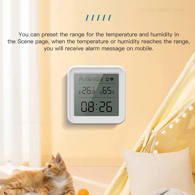 Xiaomi Tuya WIFI Smart Temperature Humidity Sensor Hygrometer Thermometer Mini Smart Electric Hygrometer APP Remote Control Home