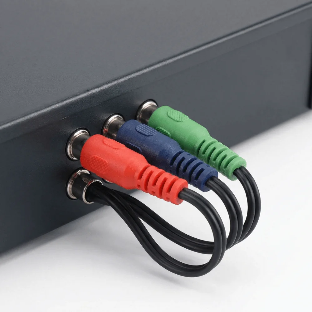 Plug and Play MINI DIN 9 Pin to 3RCA Cable 11.8in MINI DIN 9 Pin Male to 3RCA Female RGB Video Adapter Cable AV Systems