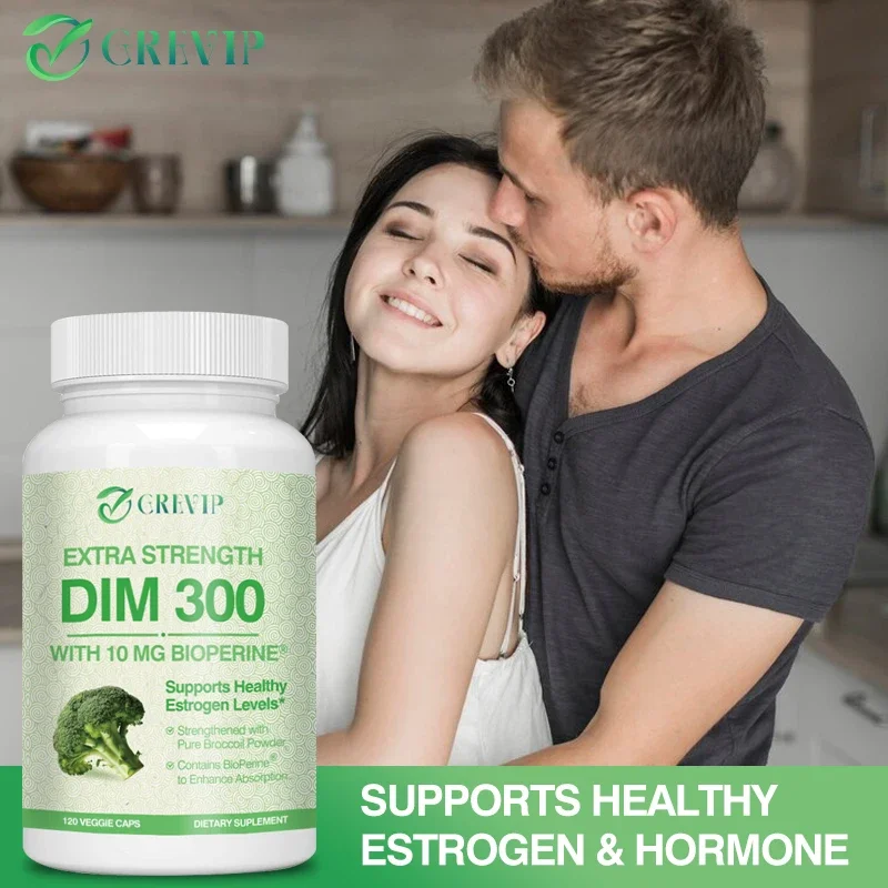 DIM 300 Mg Organic Broccoli - Helps Reduce Acne and Promote Prostate Health