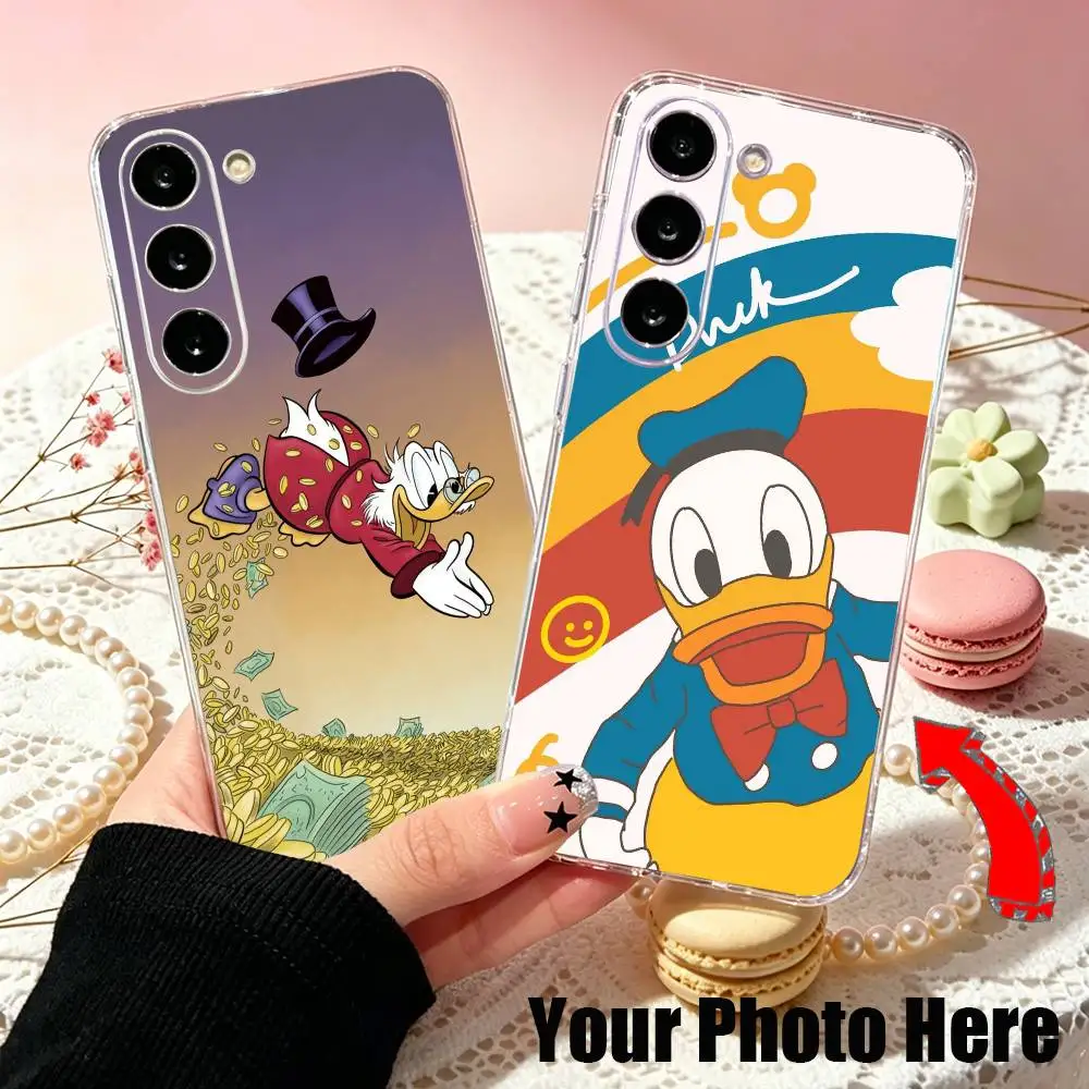 

D-Donalds D-Duck Classic Toons Phone Case For SamsungA10,12,20,21S,30,31,40,50,51,52,70,71 Transparent Cover