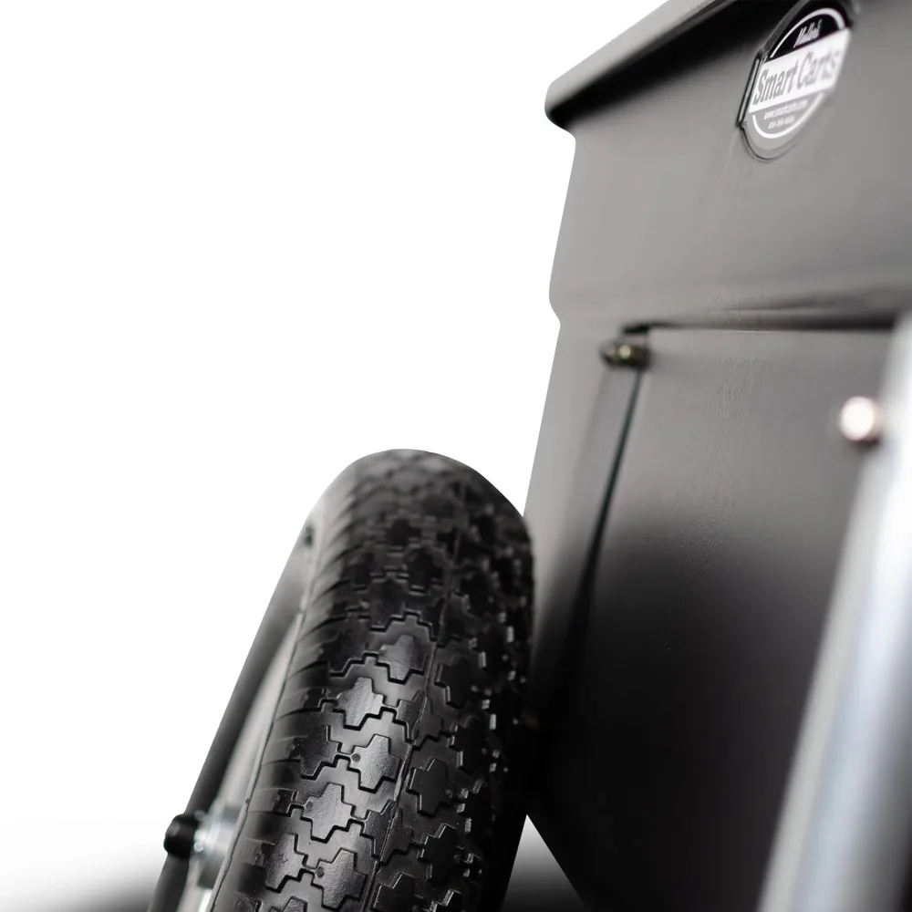 Durable Lightweight Yard Cart with 16 Flat-Free Wheels: Perfectly Balanced for Premium Outdoor Transport