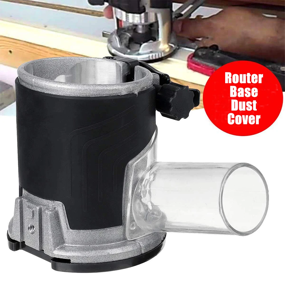 

65mm Plunge Router Base Dust Cover Vacuum Cleaner Trimming Machine Base Wood Milling Stand For Makita 3709 370