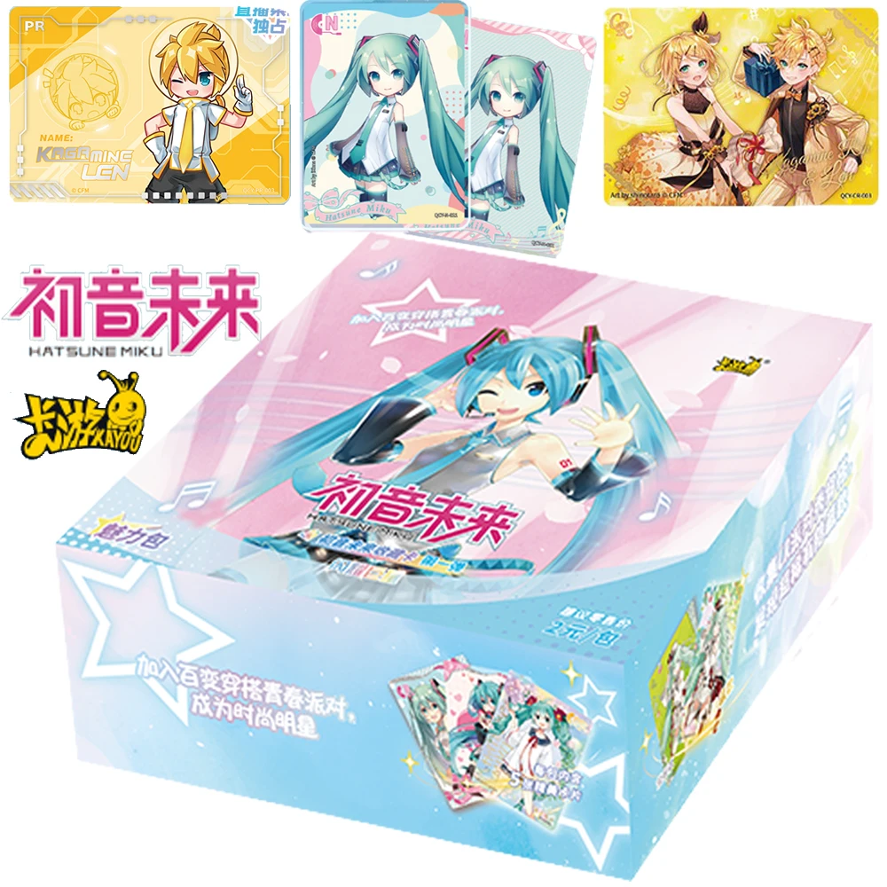 Original Kayou Hatsune Miku Card For Child Japanese Cute And Beautiful Girl Singer Idol Limited Game Collection Card Kids Toys