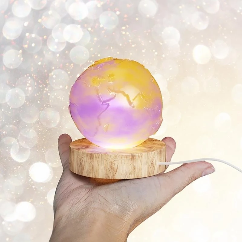 Earth Mold for Candle Making Mold,3D Epoxy Resin Casting Mold for DIY Desktop Ornaments