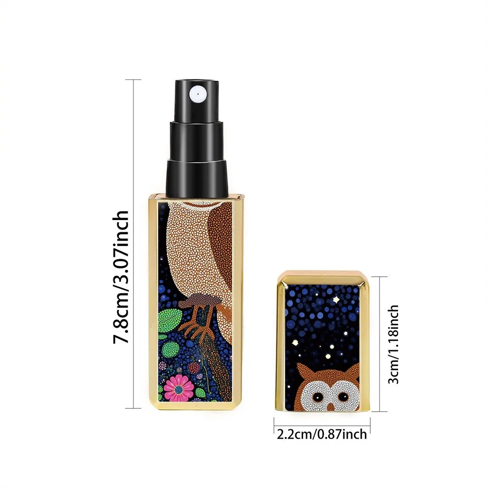 Nuovo mini bottiglia di profumo da 5 ml contenitori cosmetici vuoti vuoti riutilizzabili bottiglia rotante spray spruzzatore di stoccaggio portatile