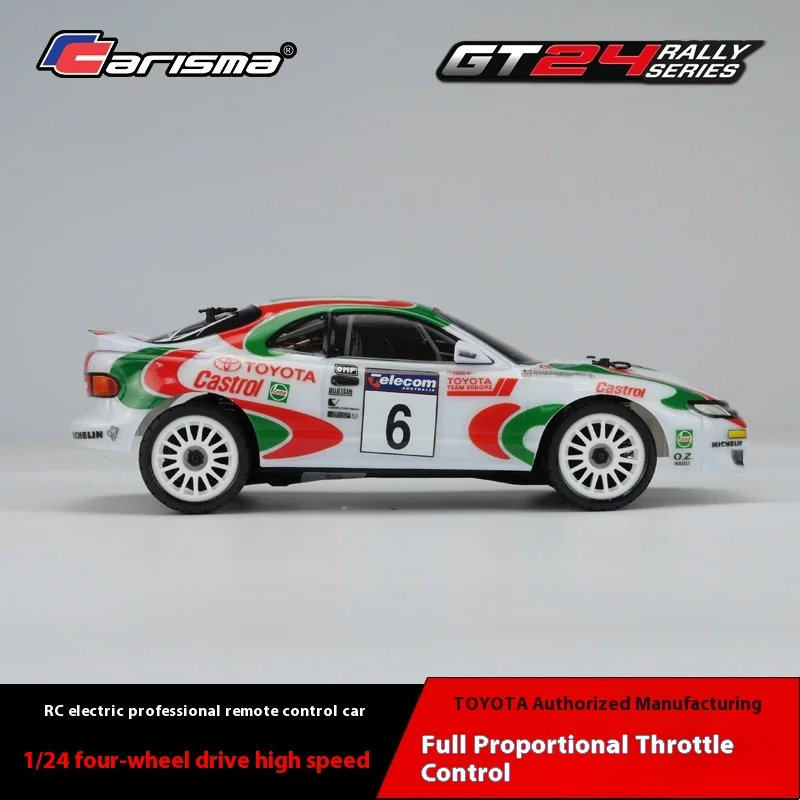 Carisma 1/24 électrique professionnel simulation télécommande voiture RC quatre roues motrices voiture rallye modèle de voiture voiture moustique voiture