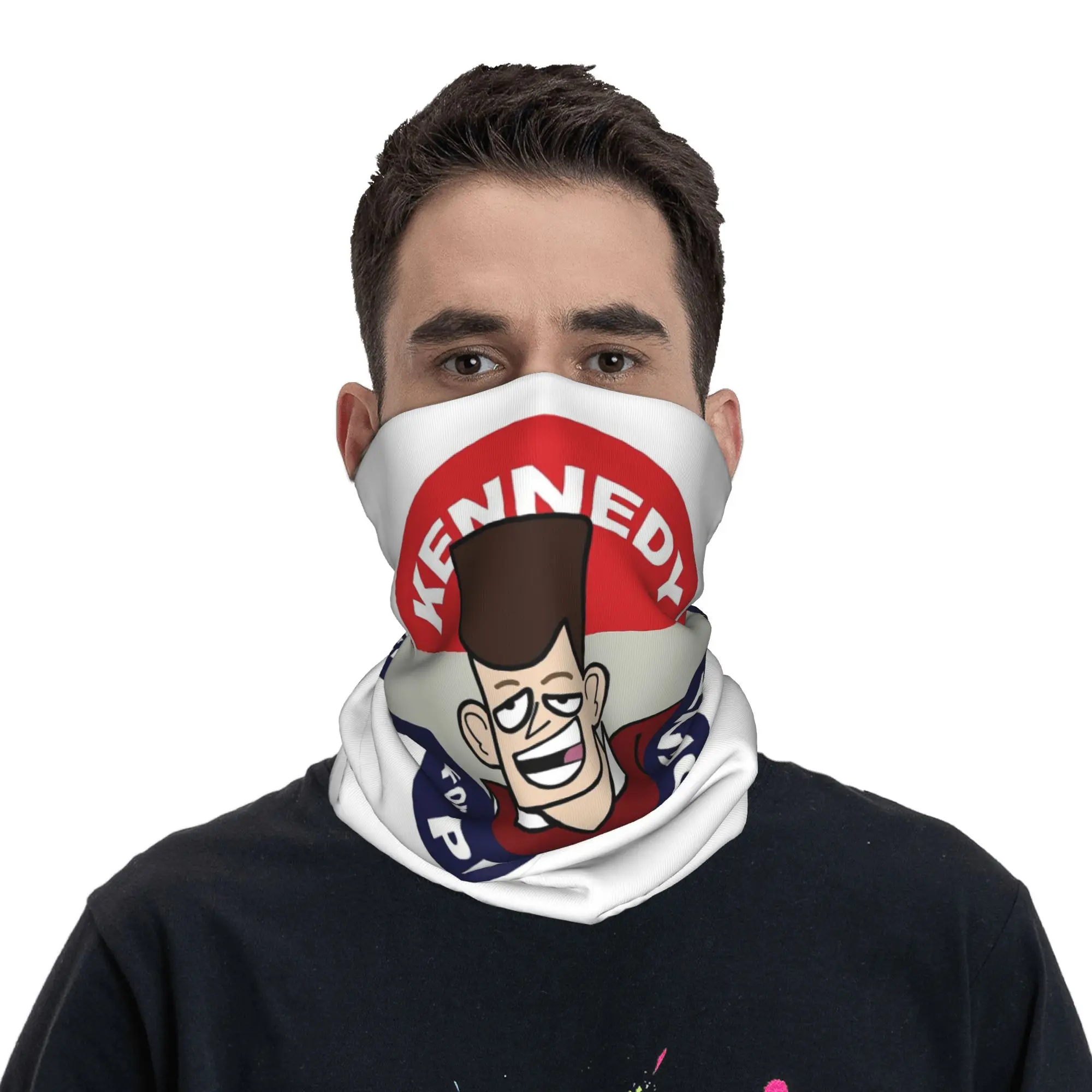 استنساخ عالية Jfk باندانا غطاء الرقبة المطبوعة التفاف قناع وشاح متعدد الوظائف قناع الوجه الرياضة في الهواء الطلق للرجال النساء الكبار كل موسم