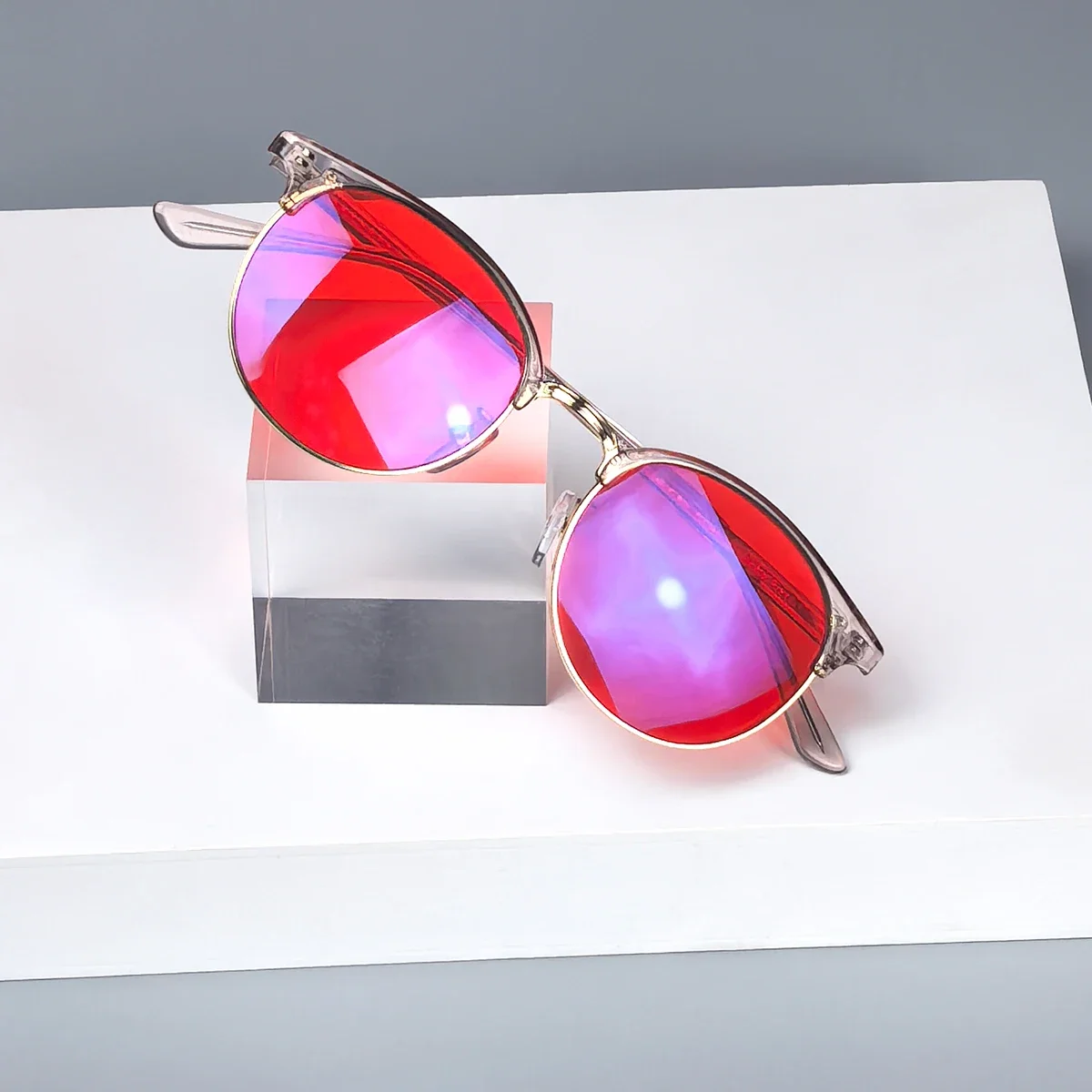 SHINU Orange Brille Damen Anti-Blaulicht-Brille Rote Gläser zum besseren Schlaf Klassische Nachtsicht-Blaulicht-blockierende Brille – Detail 34