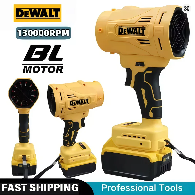 

Dewalt High Speed Brushless Electric Air Blower Jet Turbo Fan 130000RPM Violent Fan For 18V Battery Cordless Air Duster Tool