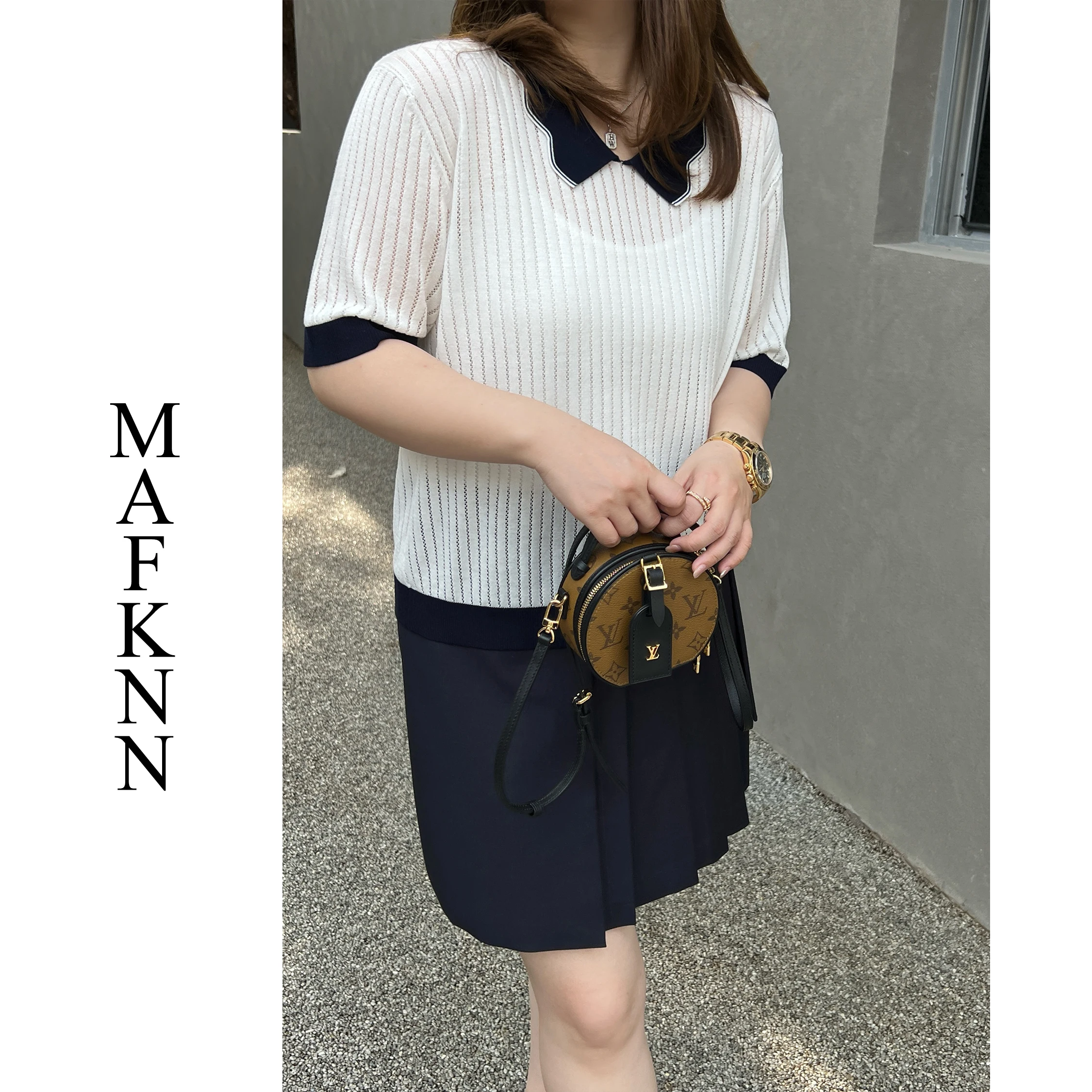 

Женская футболка больших размеров с коротким рукавом, свободного кроя, летняя, повседневная, модная, для фигуры типа «аппетитная», MK2386