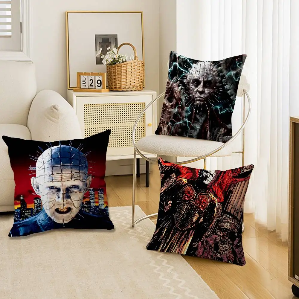 Classic H-hellraiser Movie Lucky Dragon Pillow Cover Sofa Cushion Cover Home Room Decoration Children Gift