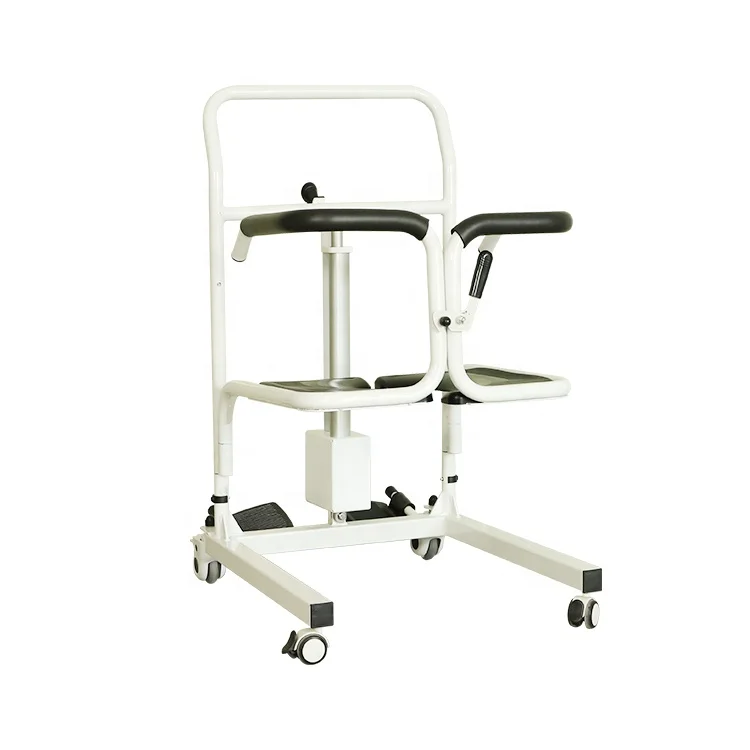 

China factory electric lift patient transfer chair with commode seat