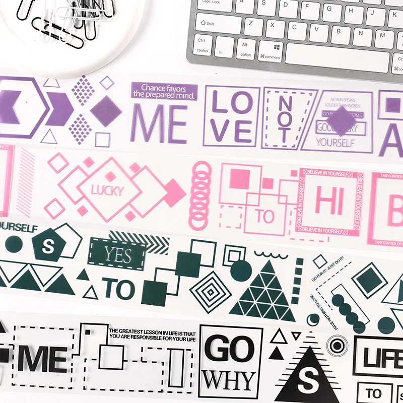 4 рулона акварельных геометрических узоров, набор лент, декоративная малярная лента «сделай сам», упаковка, наклейки для скрапбукинга, принадлежности для ведения журналов