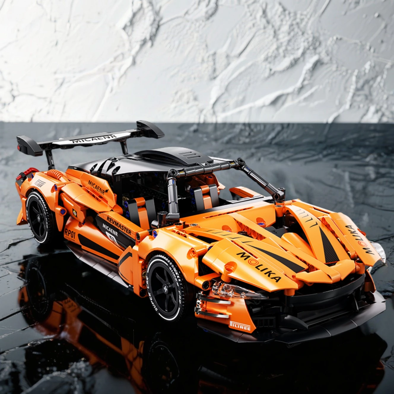 2025Hot 1200 + قطعة 1:14 التقنية P1 سوبر سباق السيارات اللبنات نموذج سوبر سيارات رياضية الطوب لعب للأولاد هدايا #3