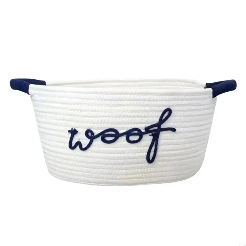 Useful 17x12x9 Canine Toy Storage Unit Formed From Comfortable Cotton Textile For Living Or Resting Space 