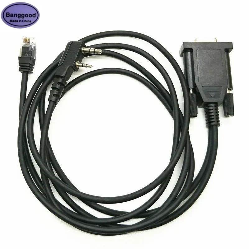 DB9 COM 2 in 1 Port Programming Cable for Kenwood KPG-46 KPG46 KPG-22 KPG22 LT-3268 PX-328 Baofeng UV-5R 888S Retevis H777 Radio