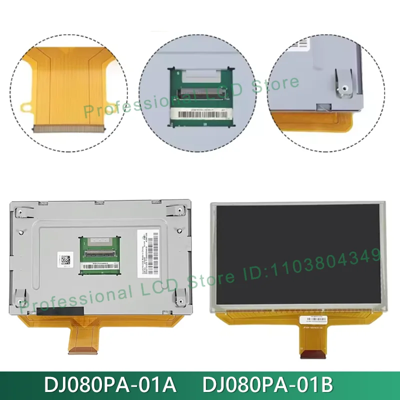 LCD Display Touch Screen 60903XC Touch DJ080PA-01A DJ080EZ-01B 01N 01G GMCMylink 15-19 Replacement of Radio Multimedia Player