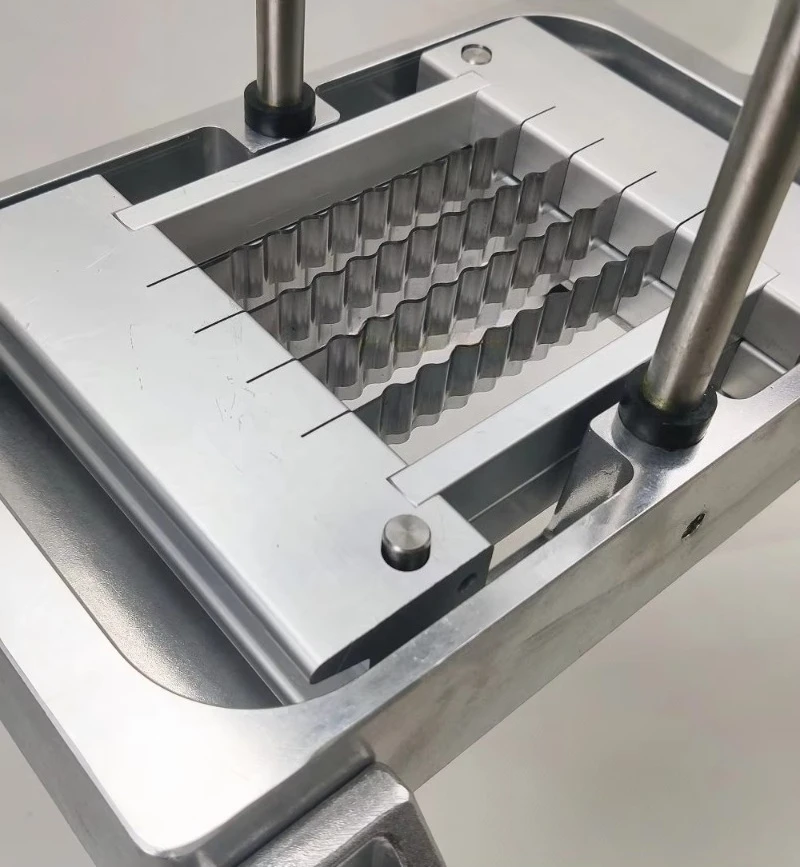 نمط جديد دليل 3/8 "البطاطس المقلية آلة تقطيع رقاقة البطاطس التجعيد الخضار القطاعة متموجة موجة سكين لمطعم الفواكه