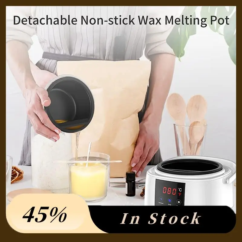 A60zcandle Making Wax Melting Pot,Wax Melter For Candle Making,LED Temperature Display For Adults Beginner,Soy Wax US Plugmay