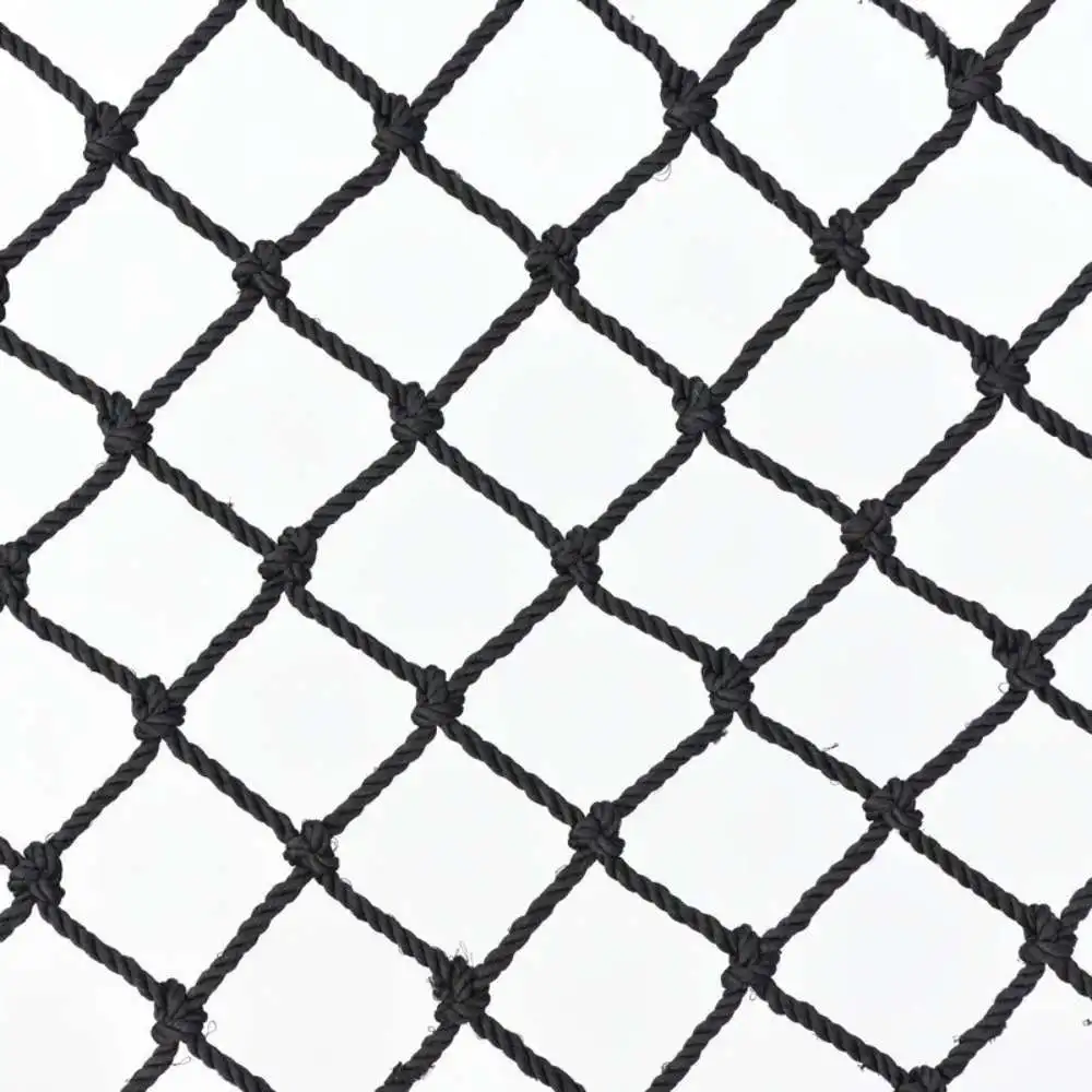 Black Safety Net Child Fall Netting Balcony Window Stair Deck Pool Soccer Field Fence Nylon Netting Protecting Children Cat Dog