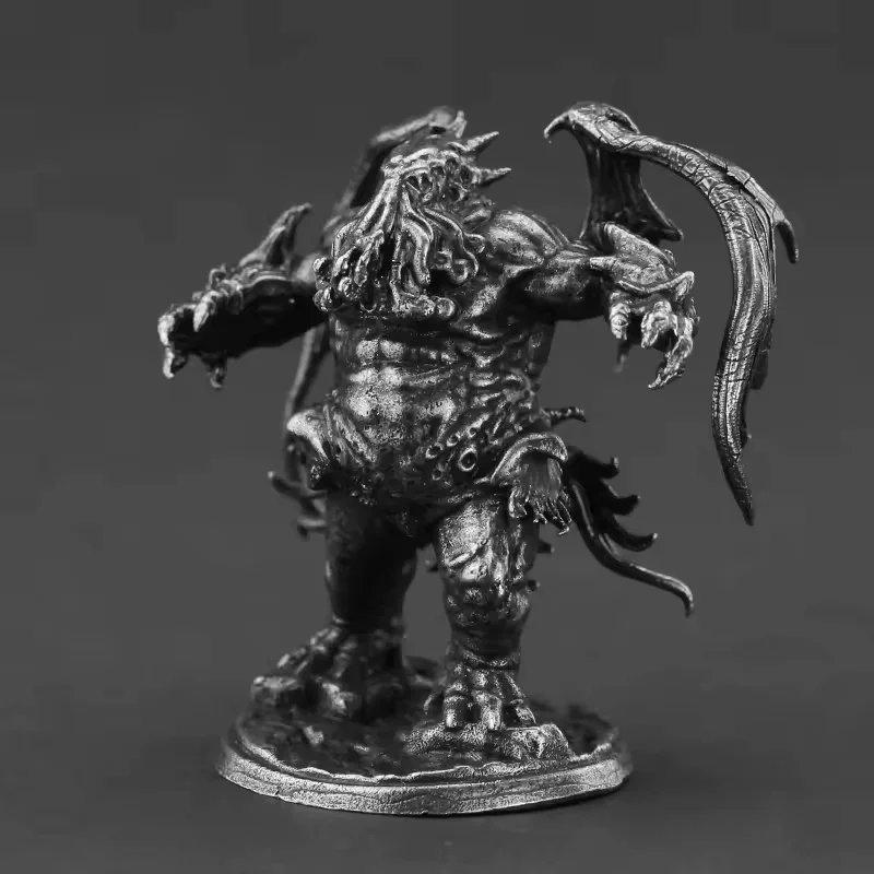 Alloy Cthulhu Horror Figure for Car Dashboard Decor Role Playing Game Miniature Statue Desktop Art Collectible Toy Gift for Men
