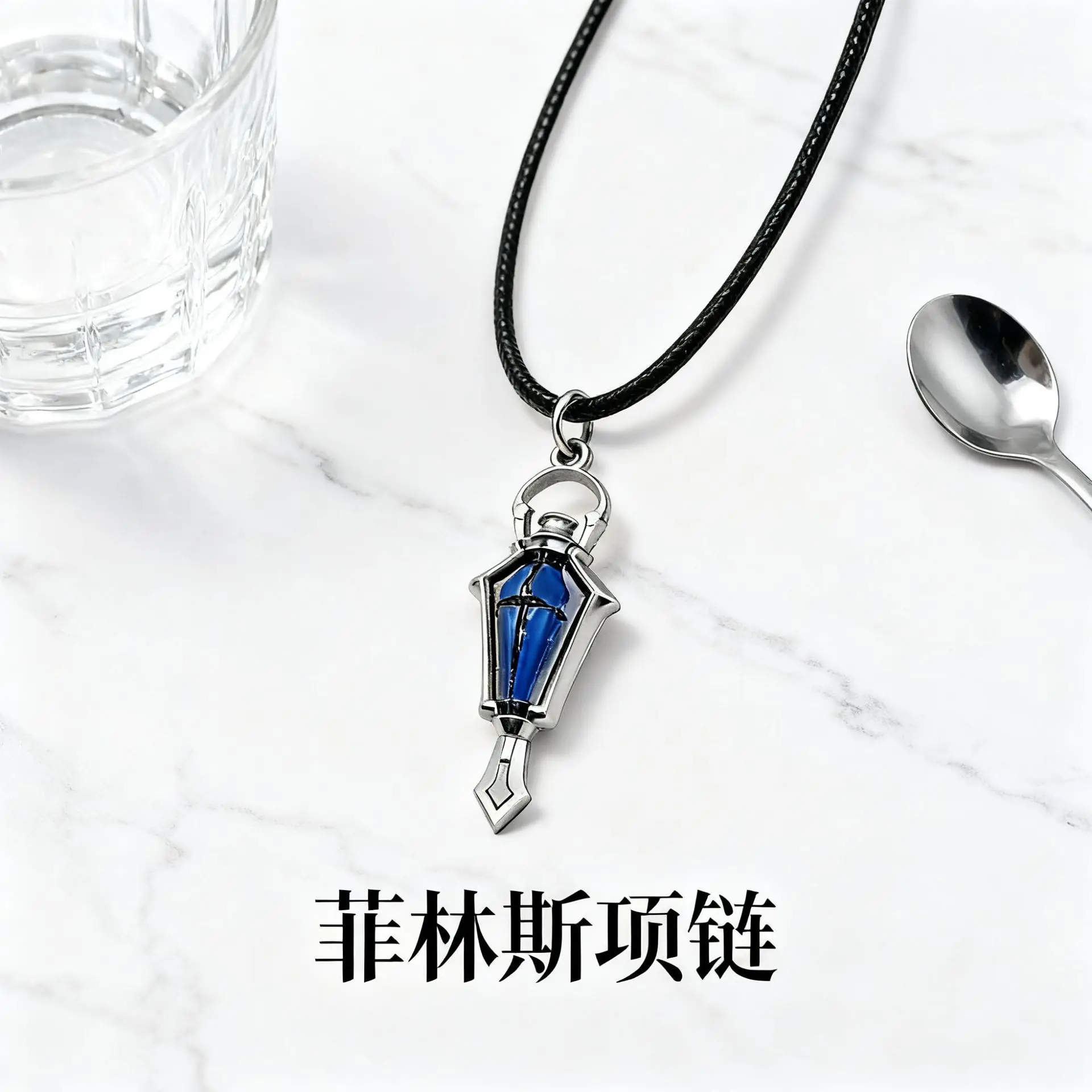 

Аниме игра Genshin Impact Flins ожерелье призракный фонарь ночи кулон косплей ожерелья косплей подарок на Хэллоуин