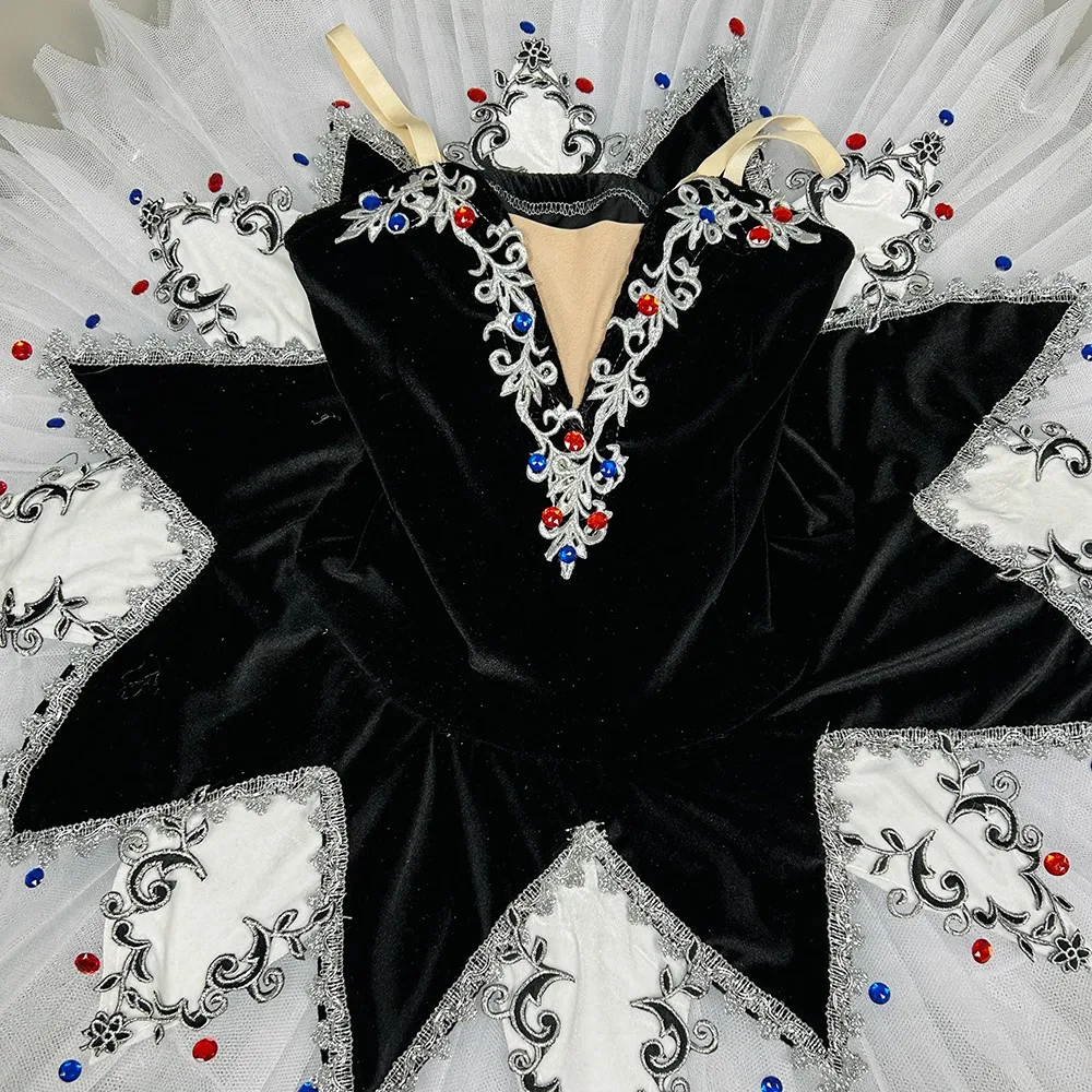 

New Professional Black Platter Pancake Tutu Ballerina Ballet Outfit For Girls Ballet Dress Dance Clothes Girls Ballet Skirt