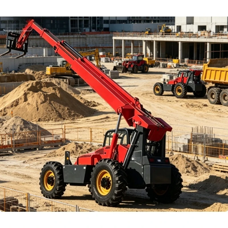 Customized New Diesel Engine Hydraulic Telescopic Handler 2.5T Mini Telehandler Electric Hydraulic Truck 4WD for Machinery