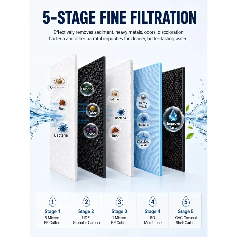 Smart PLC-controlled RO Water System With Pump 120LPH High-Efficiency Cabinet For Commercial Coffee Chain Espresso Supply Unit