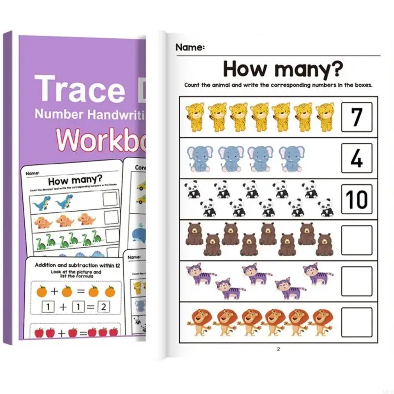Divertente quaderno esercizi matematica per attività interattive apprendimento precoce Giocattolo educativo cartaceo