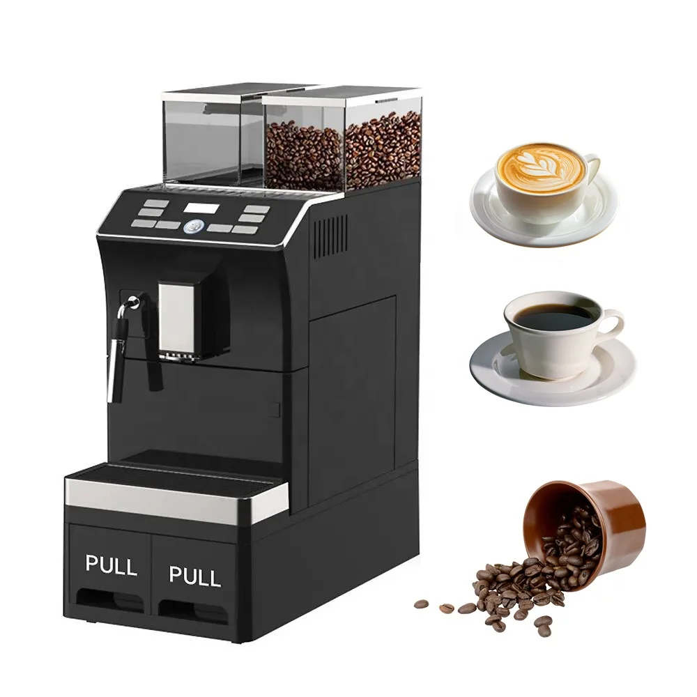 Custom Logo Built In Grinder Multifunctional Fully Automatic Expresso Coffee Machines