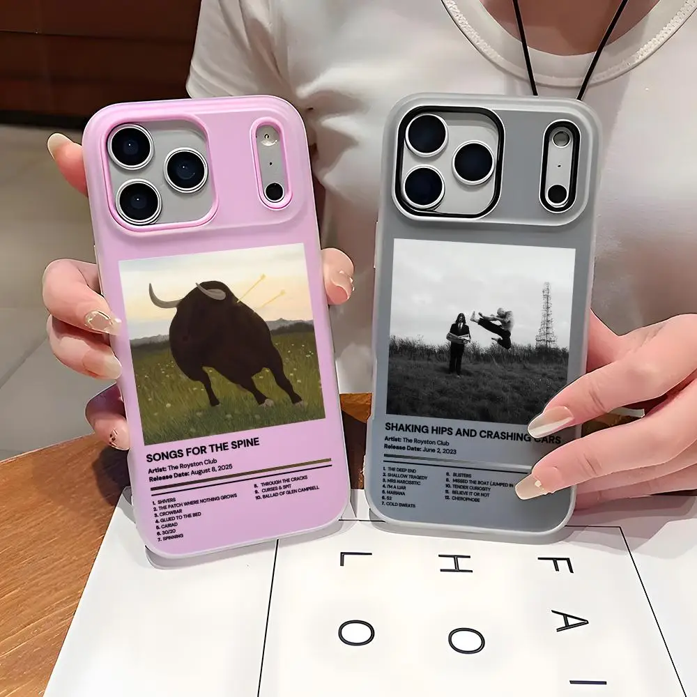 The R-Royston Club Band Phone Case Clear TPU Jelly Case for iPhone 17 16 15 14 13 12 11 Pro Max Plus Mini Slim Protective