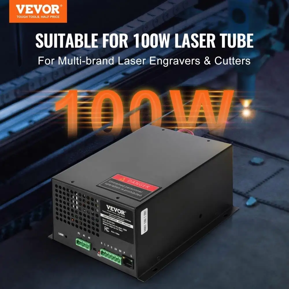 for 100w CO2  Power Supply for  Engraving and Cutting Machines Efficient Performance Durable Design