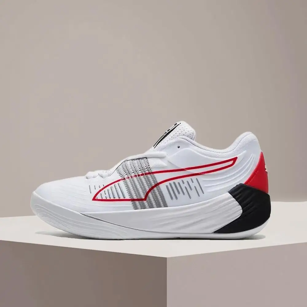 

PUMA Fusion Nitro Cushioning Support Lightweight Design Court Performance Unisex Basketball Shoes 195514-04