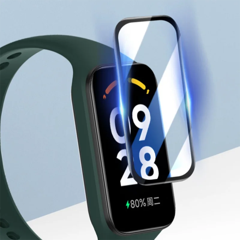 OPPO Band 2 스마트 밴드 화면 보호기 Band2 스마트 팔찌 액세서리 용 3D 곡선 소프트 에지 보호 필름 팔찌 커버