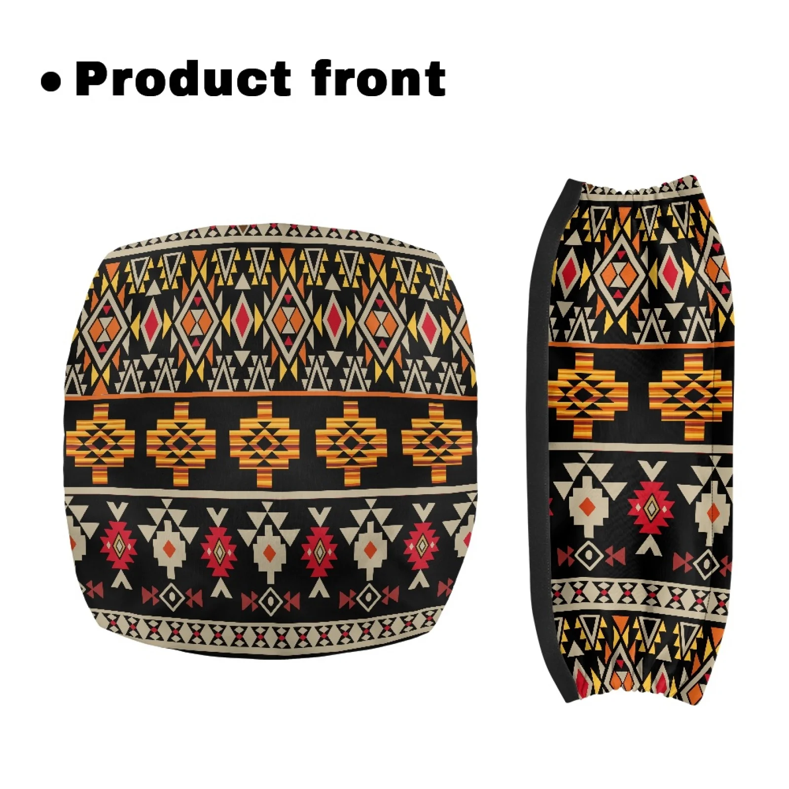 Coloranimal Geometric Ensemble de 2 housses de siège en polyester pour déambulateur, accessoires pour déambulateur, unisexe