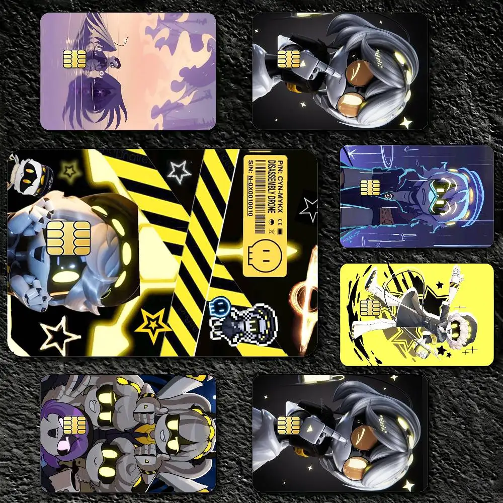 

N M-Murder D-Drones Decorative Waterproof Film Skin Cover Credit Card Stickers Debit Front Bank Bus Pass